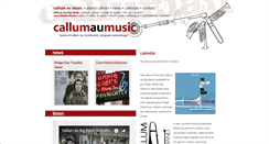 Desktop Screenshot of callumaumusic.com